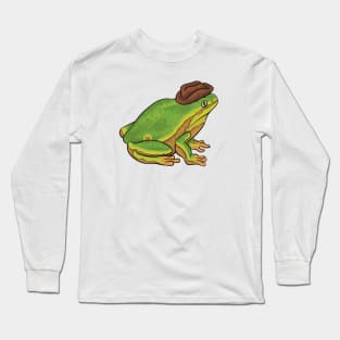 Cowboy Hat Frog Long Sleeve T-Shirt